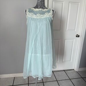 Blue Vintage Gossard Artemis Layered Nightgown
1960s